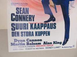 Suuri kaappaus - Den stora kuppen -elokuvajuliste, Sean Connery, Dyan Cannon, Sidney Lumet