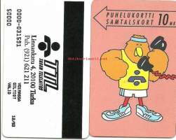 Puhelinkortti  D2  Urheilija-Tintti /  50000