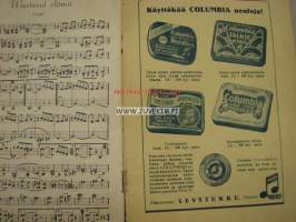 Viimeisiä levy-säveleitä ym. nr 42 1937