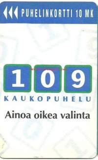 Puhelinkortti D52  109- kaukopuhelu