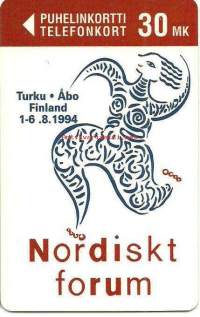 Puhelinkortti  D72 Nordiskt Forum 2