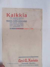 Arvi A. Kariston Joulukirjoja - Kirjaopas 1915 - Kustannusliike Arvi A. Kariston v. 1915 julkaisema tuotanto