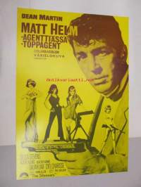 Matt Helm - agenttiässä / Matt Helm - Toppagent -elokuvajuliste, Dean Martin, Stella Stevens, Phil Karlson