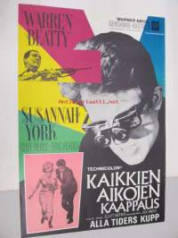 Kaikkien aikojen kaappaus - Alla tiders kupp -elokuvajuliste, Warren Beatty, Susannah York, Jack Smight