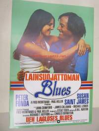 Lainsuojattoman blues - Den laglöses blues -elokuvajuliste, Peter Fonda, Susan Saint James, Richard T. Heffron