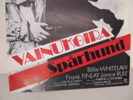 Vainukoira - Spårhund -elokuvajuliste, Albert Finney, Billie Whitelaw, Stephen Frears