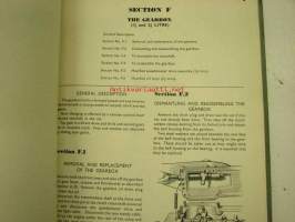 Riley 1,5 litre and 2,5 litre workshop manual -korjaamokirja englanniksi