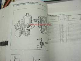 BMC / SU Carburetters -BMC-autoihin asennettujen SU-kaasuttimien räjäytyskuvat / varaosaluettelot