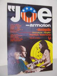 Joe - armoton - Joe - skoningslös -elokuvajuliste, Peter Boyle, Dennis Patrick, John G. Avildsen