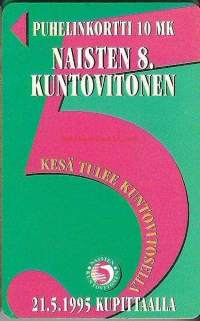 Puhelinkortti  D188  Naisten 8. kuntovitonen