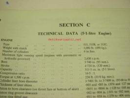 Morris Commercial 701, FF K140, FF K340, FF K360 and WE K120 vehicles Workshop manual -korjaamokirja