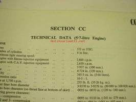 Morris Commercial 701, FF K140, FF K340, FF K360 and WE K120 vehicles Workshop manual -korjaamokirja