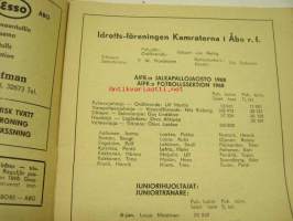 Idrotts-föreningen Kamraterna i Åbo r.f. Suomi-sarja 1968 -käsiohjelma