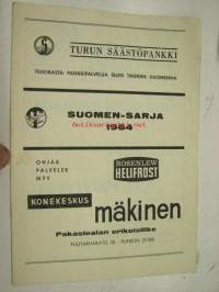 Suomen-sarja 1964 -käsiohjelma