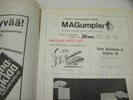 Turun Riento koripallo mestaruussarja 1970 -käsiohjelma