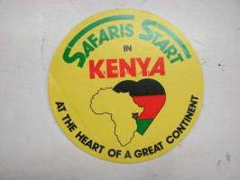 Safaris start in Kenya -tarra