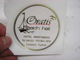 Oratis Beach Hall hotell apartments -tarra
