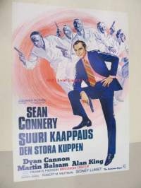 Suuri kaappaus - Den stora kuppen -elokuvajuliste, Sean Connery, Dyan Cannon, Sidney Lumet