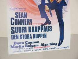 Suuri kaappaus - Den stora kuppen -elokuvajuliste, Sean Connery, Dyan Cannon, Sidney Lumet