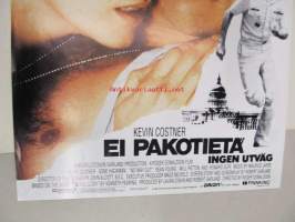 Ei pakotietä - Ingen utväg -elokuvajuliste, Kevin costner, Gene Hackman, Roger Donaldson