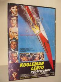 Kuolemanlento - Dödsflygning -elokuvajuliste, Lorne Greene, Peter Graves, David Lowell Rich