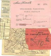 Yökierros Pariisissa 1953  - Suomen Turistiauto Oy