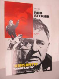 Kersantti - Sergeanten -elokuvajuliste, Rod Steiger, John Phillip Law, John Flynn