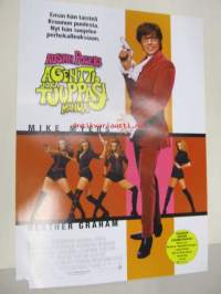 Austin Powers - agentti, joka tuuppasi minua -elokuvajuliste, Mike Myers, Heather Graham, Jay Roach