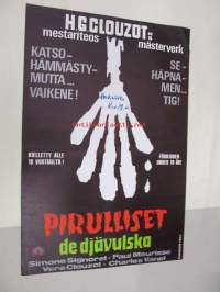 Pirulliset - De djävulska -elokuvajuliste, Simone Signoret, Paul Meurisse, Vera Clouzot