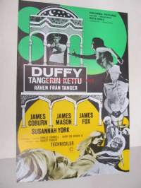 Duffy - Tangerin kettu - Duffy - Räven från Tanger -elokuvajuliste, James Coburn, Susannah York, Robert Parrish