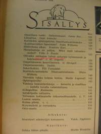 Kotiliesi 1936 nr 4 Helmikuu  (kansikuva Martta Wendelin).  Värikäs Kieku ja Kaiku -sarjakuva. Värikäs Neovius -mainos. Aiheita mm. ompelukoneen kehityksestä,