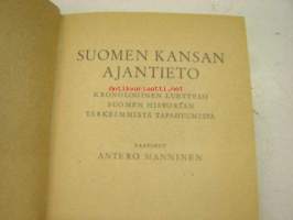 Suomen kansan ajantieto. Kronologinen luettelo suomen historian tärkeimmistä tapahtumista