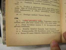 Suomen kansan ajantieto. Kronologinen luettelo suomen historian tärkeimmistä tapahtumista