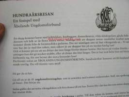 Hundra års resan - ett festspel med Åbolands Ungdomsförbund 100 år 1897-1997 - peli, jossa liikutaan karttapohjan ja kuvakorttien kanssa Turunmaan alueella ja