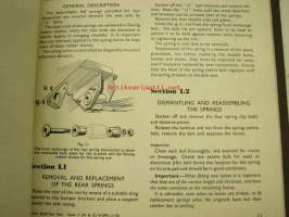 Morris half-ton van series &quot;MCV&quot; workshop manual -korjaamo-ohjekirja