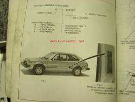 Honda Accord Shop Manual -korjaamo-ohjekirja