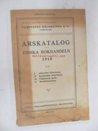 Suomen kirjakaupan vuosiluettelo 1910 - Årskatalog för finska bokhandeln 1910