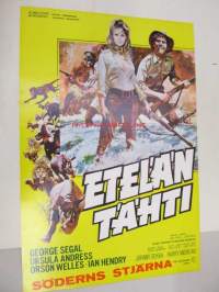 Etelän tähti - Söderns stjärna -elokuvajuliste, George Segal, Orson Welles, Sidney Hayers