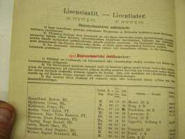 Helsingin Yliopiston luettelo syyslukukausi 1926 - Helsingfors universitetet katalog för höstterminen (sisältää matrikkelin opettajista ja virkamiehistä,