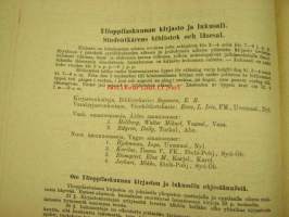 Helsingin Yliopiston luettelo syyslukukausi 1926 - Helsingfors universitetet katalog för höstterminen (sisältää matrikkelin opettajista ja virkamiehistä,