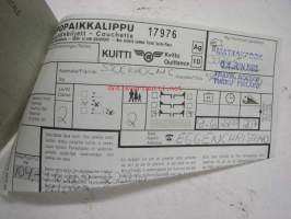 Valtionrautatiet 9.6.1985 Stockholm - Helsingborg -matkalippu