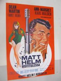 Matt Helm ristitulessa - Matt Helm i korseld -elokuvajuliste, Dean Martin, Ann-Margret, Henry Levin