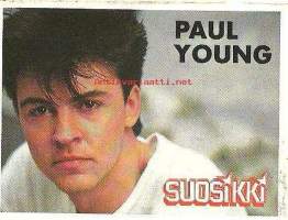 Paul Young, Suosikki - lehden  tarra  7x6 cm