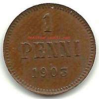 1 penni 1903