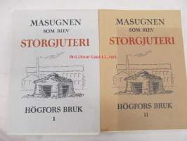 Masugnen som blev storgjuteri - Högfors bruk I-II 1820-1950