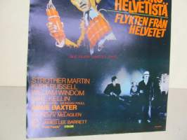 Pako helvetistä - Flykten från helvetet -elokuvajuliste, James Stewart, George Kennedy, A. V. McLaglen