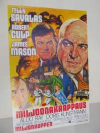 Miljoonakaappaus - Miljonkuppen -elokuvajuliste, Telly Savalas, Robert Culp, Peter Duffell