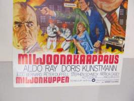 Miljoonakaappaus - Miljonkuppen -elokuvajuliste, Telly Savalas, Robert Culp, Peter Duffell