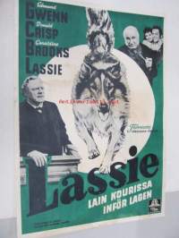 Lassie lain kourissa - Lassie inför lagen -elokuvajuliste, Edmund Gwen, Donald Crisp, Richard Thorpe