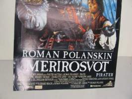 Merirosvot - Pirater -elokuvajuliste, Cris Campon, Damien Thomas, Roman Polanski